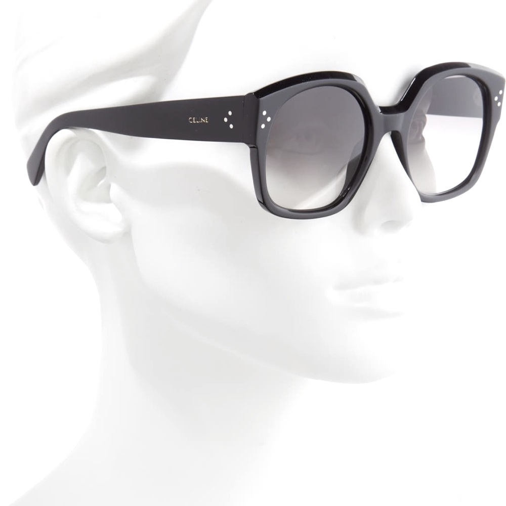 Celine 55mm Gradient Round Sunglasses tortoiseshell